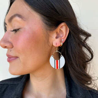 Ohio State University Helmet Stripe Nina - Nickel & Suede