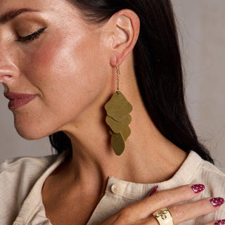 Olive Suede Florence - Nickel & Suede