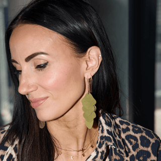 Olive Suede Florence - Nickel & Suede