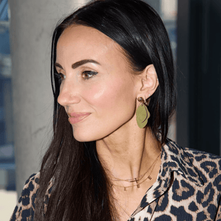 Olive Suede Weston - Nickel & Suede