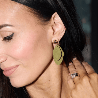 Olive Suede Weston - Nickel & Suede