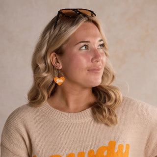 Orange University of Tennessee Vols Lover - Nickel & Suede
