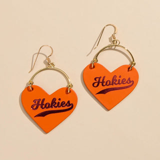 Orange Virginia Tech Hokies Lover - Nickel & Suede