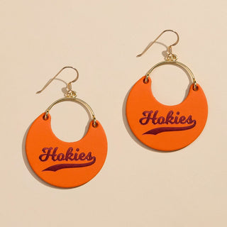 Orange Virginia Tech Hokies Nina - Nickel & Suede