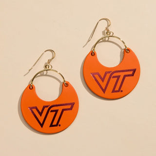 Orange Virginia Tech Nina - Nickel & Suede