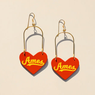 Red Ames Heartthrobs - Nickel & Suede