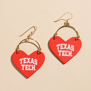 Red Texas Tech Lover - Nickel & Suede