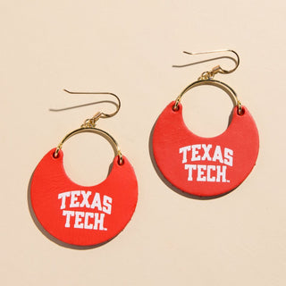 Red Texas Tech Ninas - Nickel & Suede