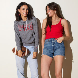 Red University of Utah Ninas - Nickel & Suede