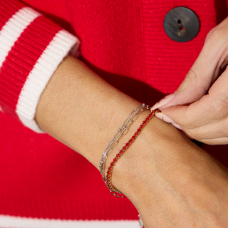 Red Tennis Bracelet