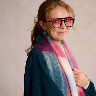 Rose Skye Sunglasses - Nickel & Suede