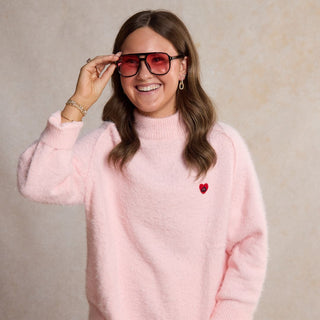 Rose Skye Sunglasses - Nickel & Suede