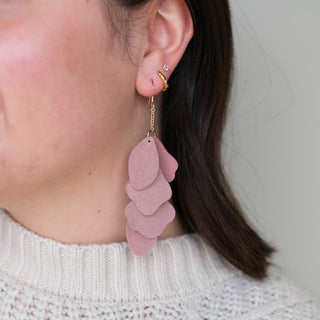 Rosewater Suede Florence - Nickel & Suede