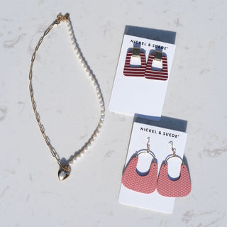 Secret Santa Bags - Nickel & Suede