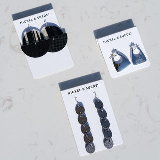 Secret Santa Bags - Nickel & Suede