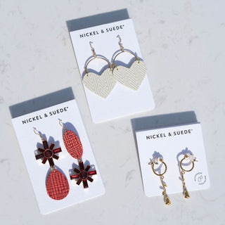 Secret Santa Bags - Nickel & Suede