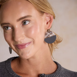 Shadow Gray Lunas - Nickel & Suede