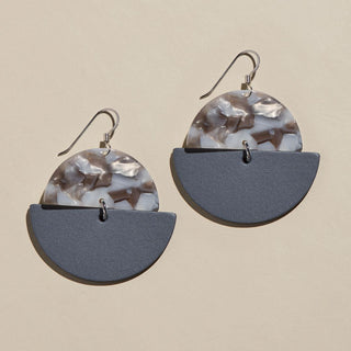 Shadow Gray Lunas - Nickel & Suede