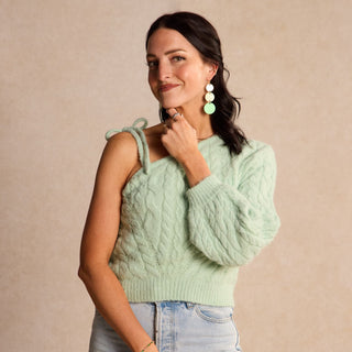 Shamrock Shimmer Dotties - Nickel & Suede