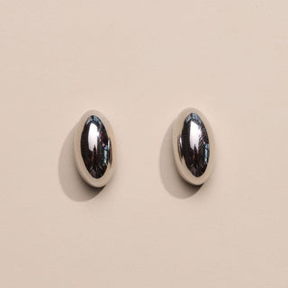 Silver Dome Studs - Nickel & Suede
