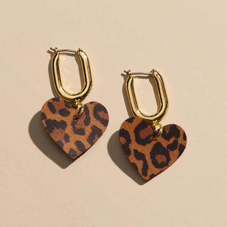 Spotted Leopard Quinn - Nickel & Suede