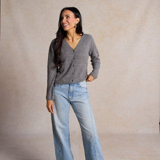 Spotted Leopard Quinn - Nickel & Suede