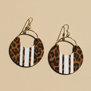 Spotted Leopard Rally Nina - Nickel & Suede