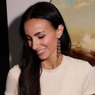 Spotted Leopard Sylvie - Nickel & Suede