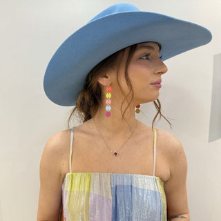 Spring Confetti Sylvie - Nickel & Suede