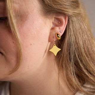 Spring Mini Sparkle - Nickel & Suede