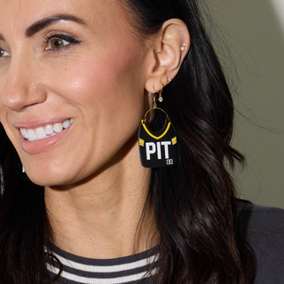 Pittsburgh Football Jersey Earrings