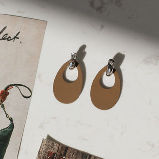 Stone Olivia - Nickel & Suede