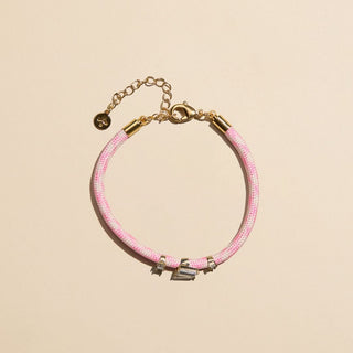 Strawberry Milkshake Luxe Minimalist Cord Bracelet - Nickel & Suede