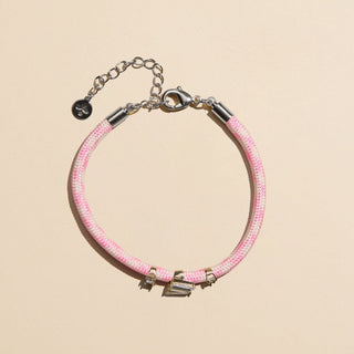 Strawberry Milkshake Luxe Minimalist Cord Bracelet - Nickel & Suede