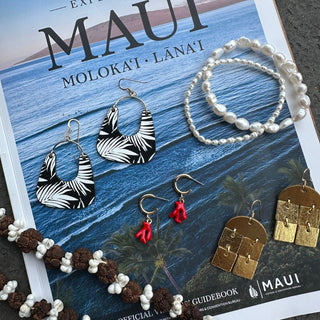 Stretchy Pearl Bracelet Set - Nickel & Suede