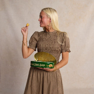 Sugar Cookie Simone Cord Earrings - Nickel & Suede