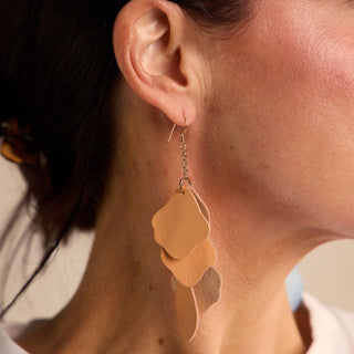 Sugar Peach Florence - Nickel & Suede