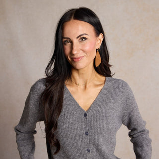 Tawny Suede Evie - Nickel & Suede