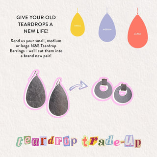 Teardrop Trade-Up - Nickel & Suede