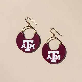 Texas A&M Maroon Ninas - Nickel & Suede