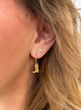 Texas A&M University "Gig 'Em" Stud Earrings- Nickel & Suede - Nickel & Suede