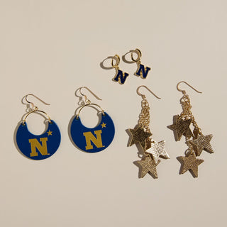 United States Naval Academy Gift Set - Nickel & Suede