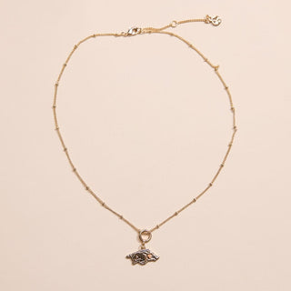 University of Arkansas Charm Necklace - Nickel & Suede