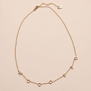 University of Arkansas "WOOO PIG" Initial Necklace - Nickel & Suede