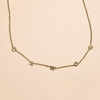 University of Georgia DAWGS Initial Necklace - Nickel & Suede
