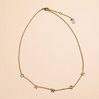 University of Georgia DAWGS Initial Necklace - Nickel & Suede