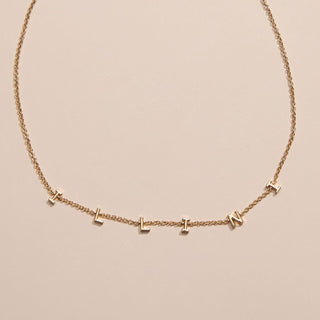 University of Illinois "ILLINI" Initial Necklace - Nickel & Suede