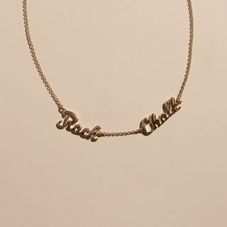 University of Kansas "Rock Chalk" Necklace - Nickel & Suede