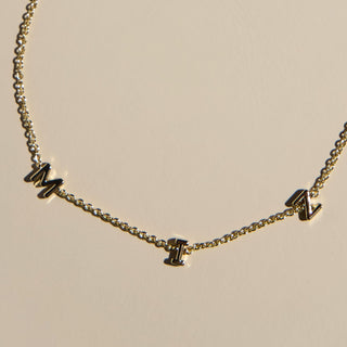 University of Missouri MIZ Initial Necklace - Nickel & Suede