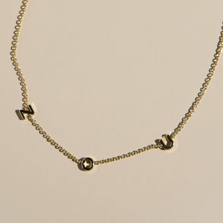 University of Missouri ZOU Initial Necklace - Nickel & Suede